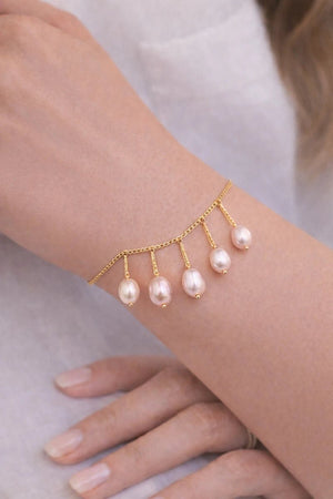Baroque Pearl Bracelet - ELLY