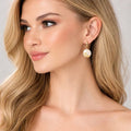 Baroque Pearl Drop Earrings – 18K Gold Plated - ELLY