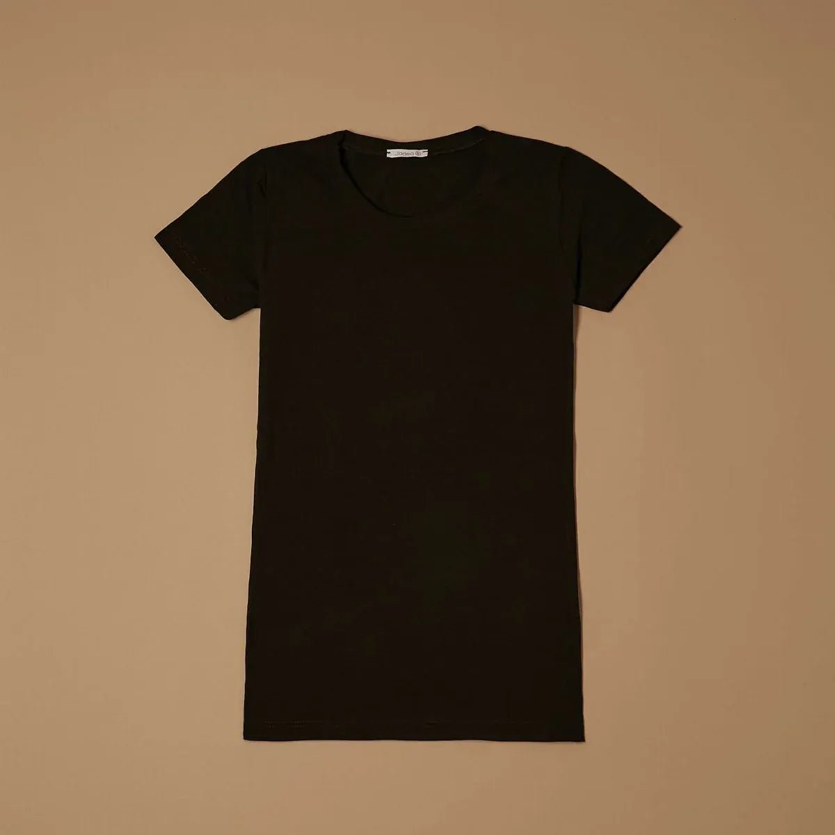 Basic Black T-Shirt a Girocollo - ELLY