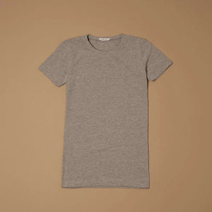 Basic Gray T-Shirt a Girocollo - ELLY