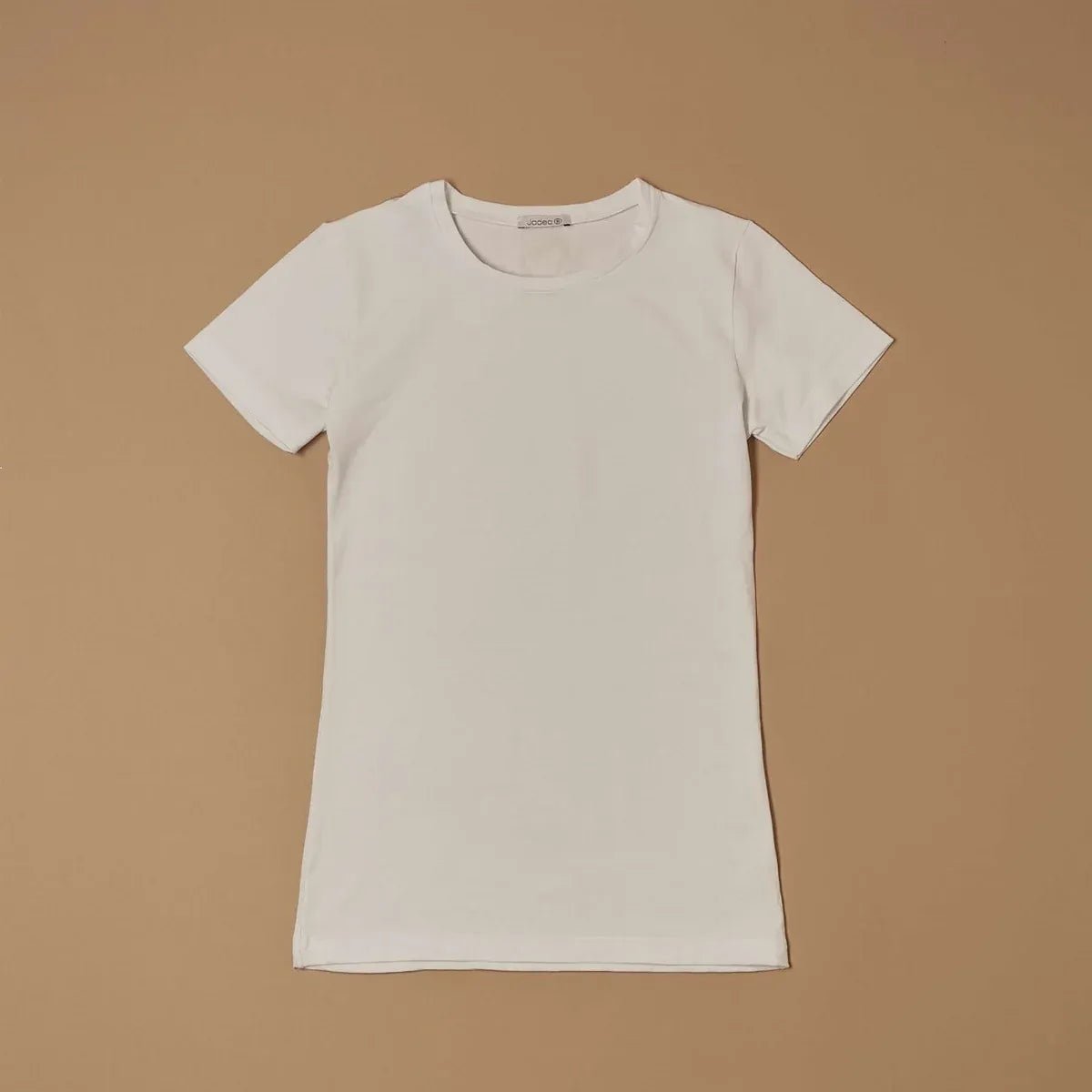 Basic White T-Shirt a Girocollo - ELLY