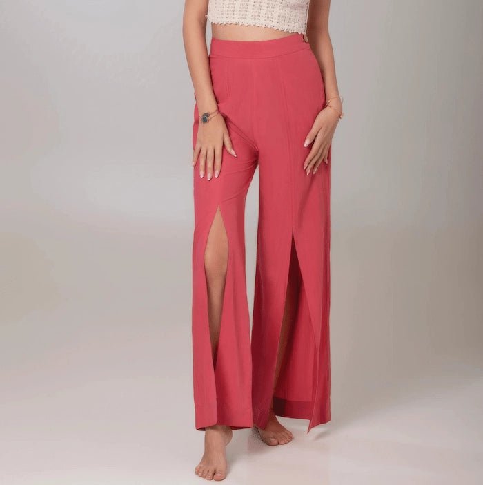 Beetroot Purple Pants - ELLY