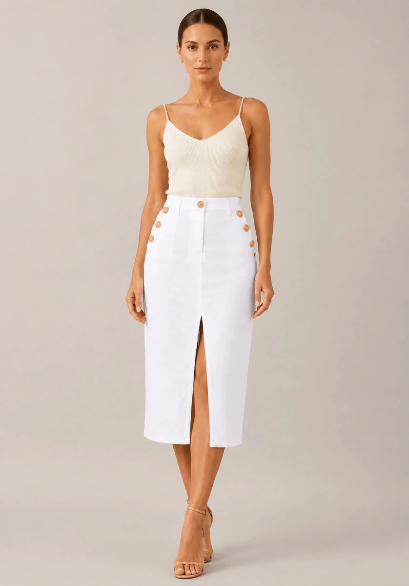 BellaChic Italian Cotton Skirt - ELLY