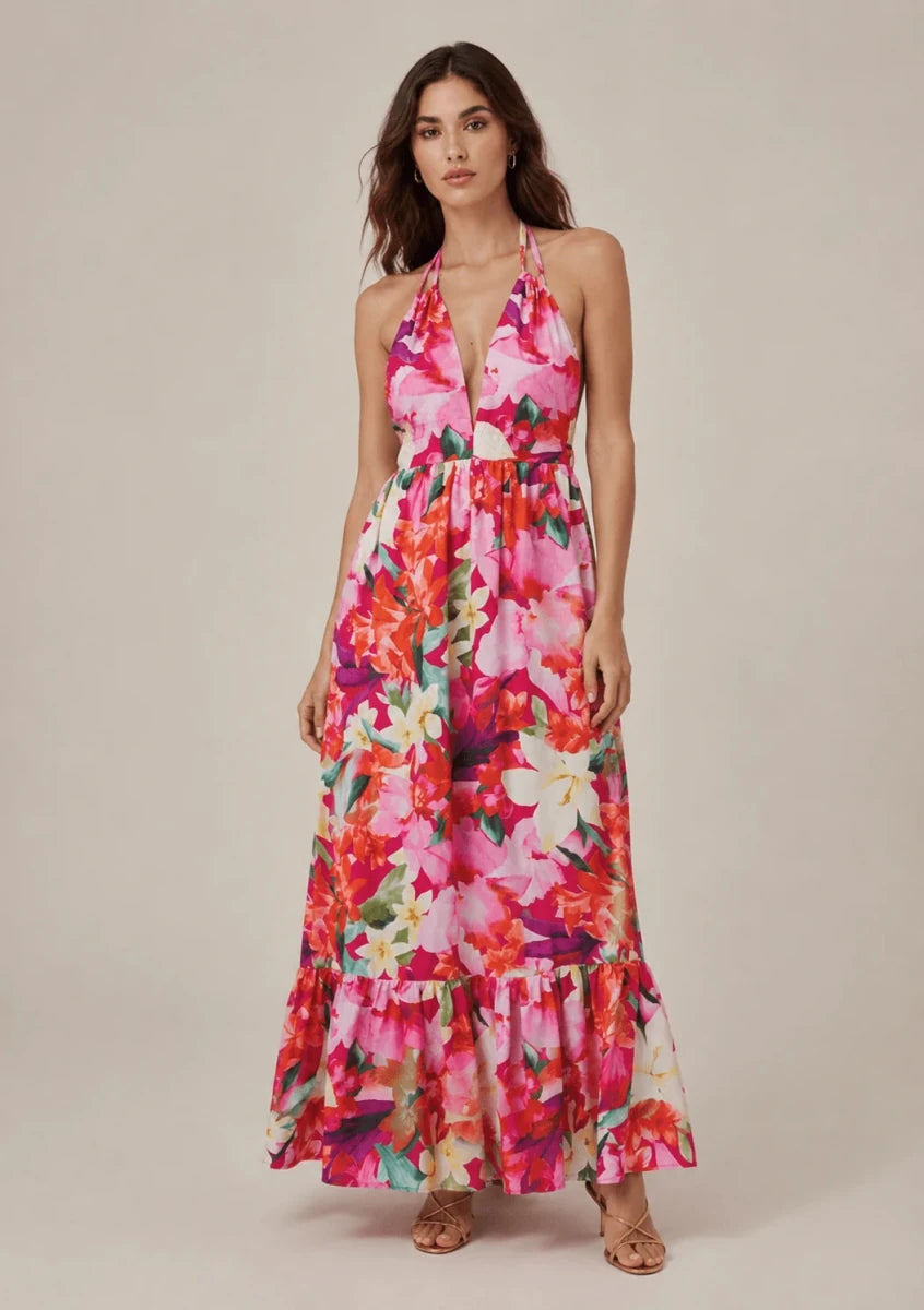 BellaFlora Italian Blooms Midi Dress - ELLY
