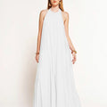 Bianco Seta Halter - Neck Maxi Dress - ELLY