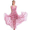 Bohemian Blossom Flowy Floral Maxi Dress - ELLY