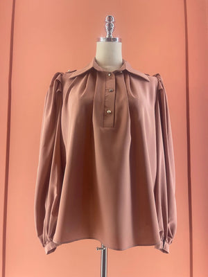 Camicia Plissé Rosa - ELLY