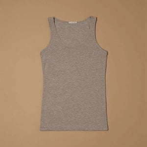 Canotta Cotton Tank Top – Grigio - ELLY