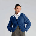 Cardigan Treccia Navy - ELLY