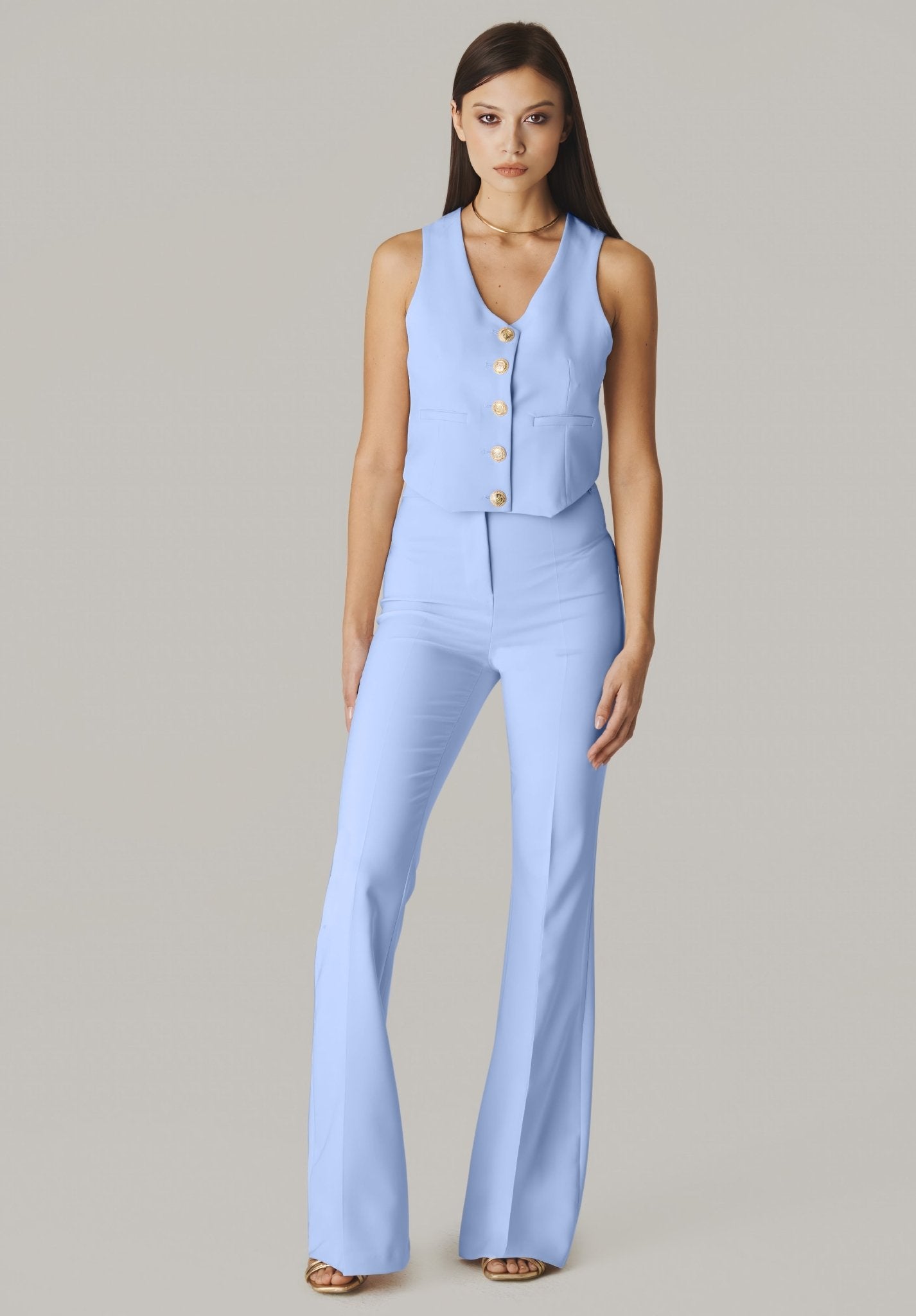 CelestialChic Italian Luxe Straight-Leg Pants - ELLY