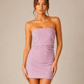 Cipria Strapless Sculpted Mini Dress - ELLY