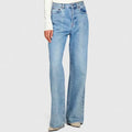 Classic Light Wash Flared Jeans - ELLY