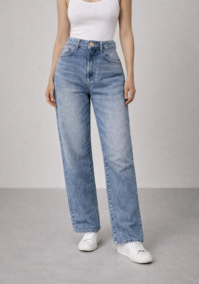 Classic Straight - Leg High - Rise Jeans - ELLY