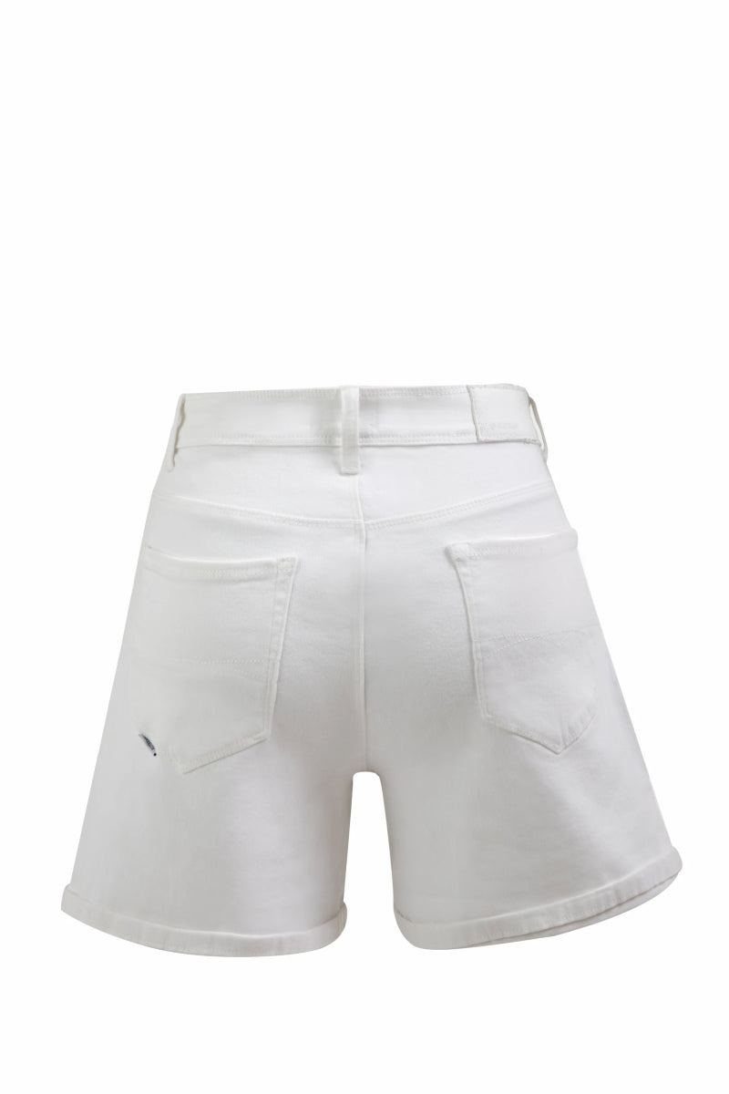 Classic White Denim Shorts – ELLY - ELLY