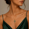 Collana Croce Smeraldo – Emerald Cross - ELLY