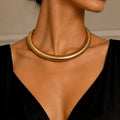 Collana Girocollo Dorata Effetto - ELLY