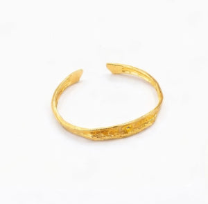 Copper bracelet coated in gold rhodium - ELLY