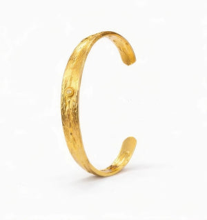 Copper bracelet coated in gold rhodium - ELLY