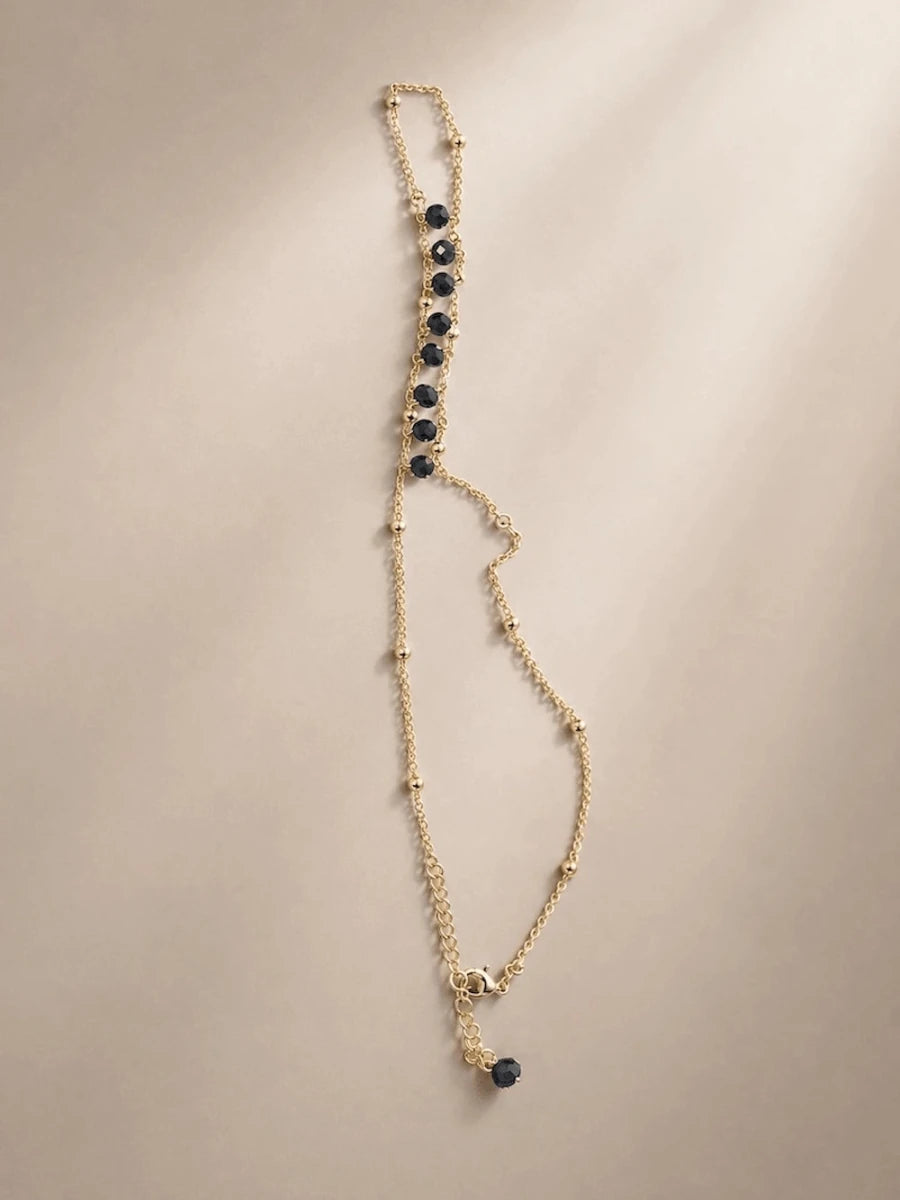 Crystal Chain Bracelet – Gold Plated - ELLY