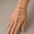 Crystal Chain Bracelet – Silver Tone - ELLY
