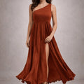 Draped Pleated Fabric Dress – ELLY - ELLY