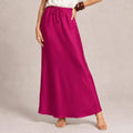 Drawstring Waist Maxi Skirt - ELLY