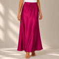 Drawstring Waist Maxi Skirt - ELLY