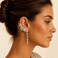 Earcuff Crystal Line Argento - ELLY