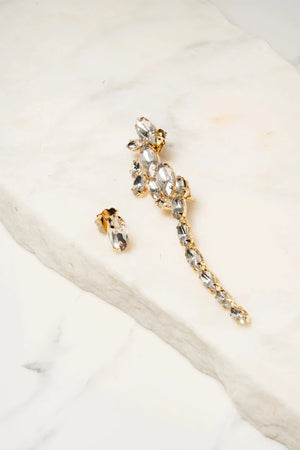 Earcuff Crystal Line Oro - ELLY