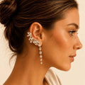 Earcuff Crystal Line Oro - ELLY