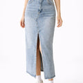 Effortless Denim Maxi Skirt - ELLY