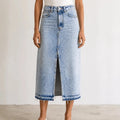 Effortless Denim Maxi Skirt - ELLY