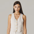 Eleganza Panna Sleeveless Vest - ELLY