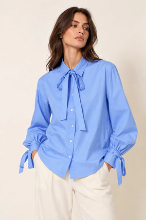 Elsa Blouse in Celeste - ELLY