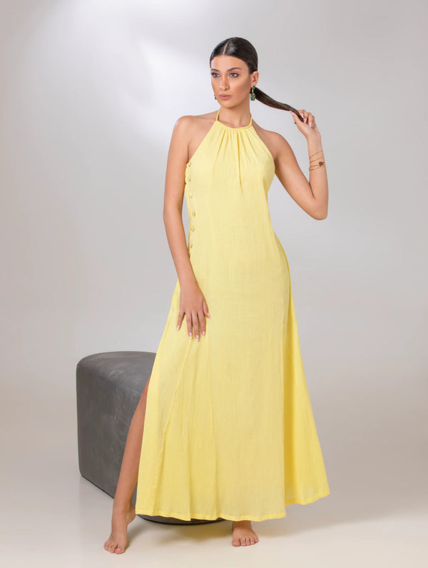 Empire Yellow Dress - ELLY