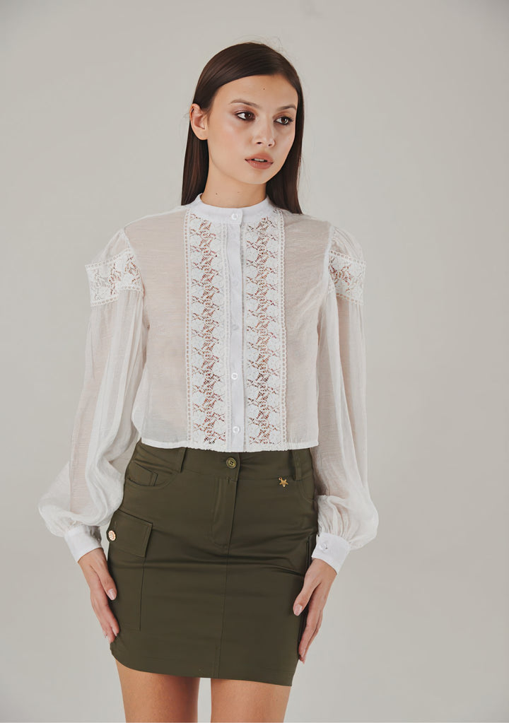 Ethereal Lace Harmony Blouse - ELLY