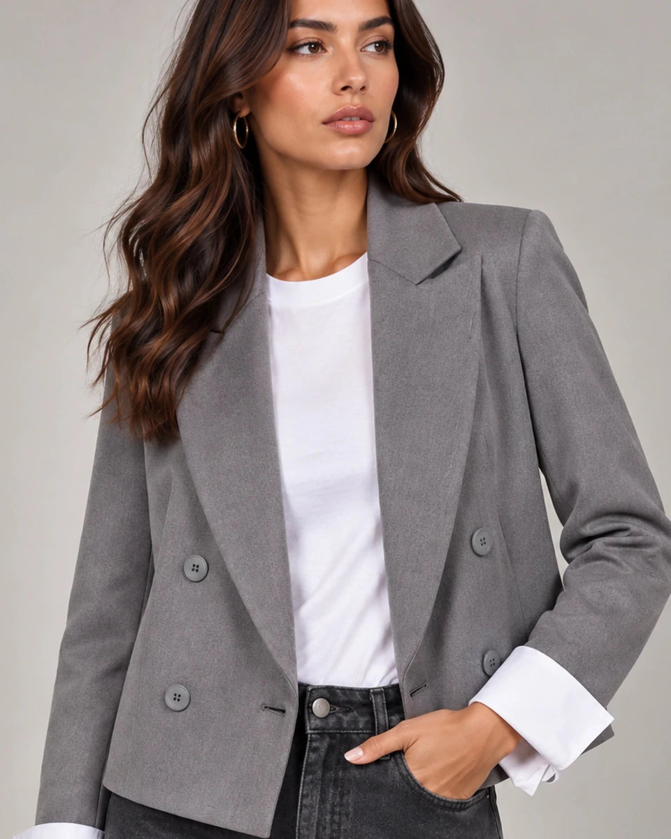 Fiamma Jacket in Grigio - ELLY