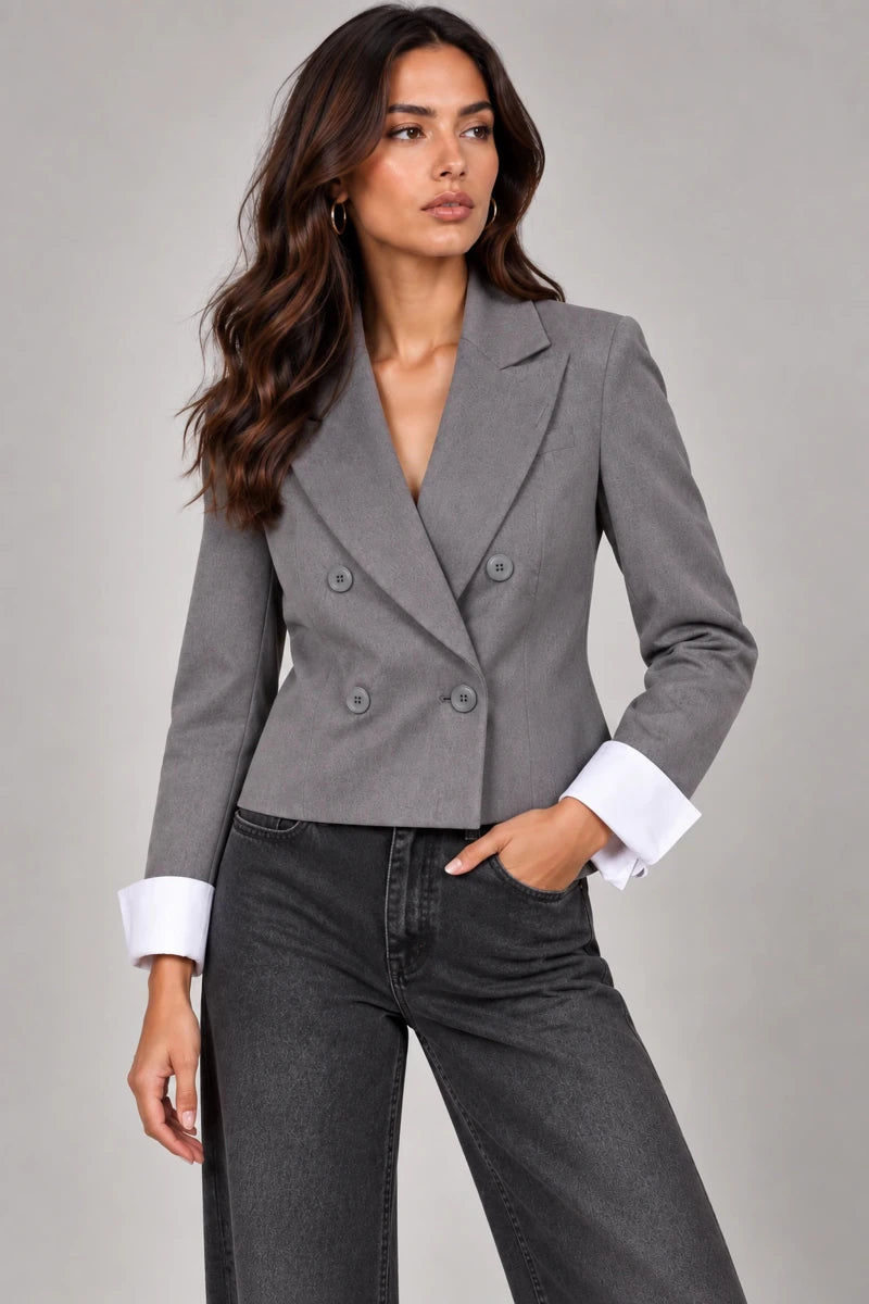 Fiamma Jacket in Grigio - ELLY