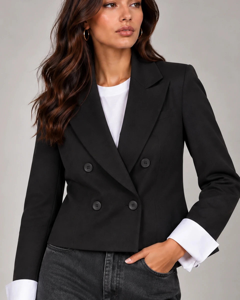 Fiamma Jacket in Nero - ELLY