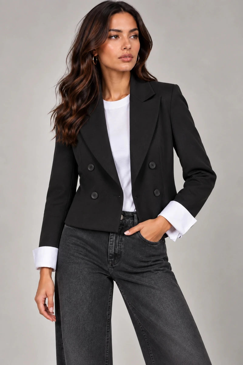 Fiamma Jacket in Nero - ELLY