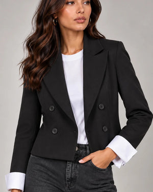 Fiamma Jacket in Nero - ELLY