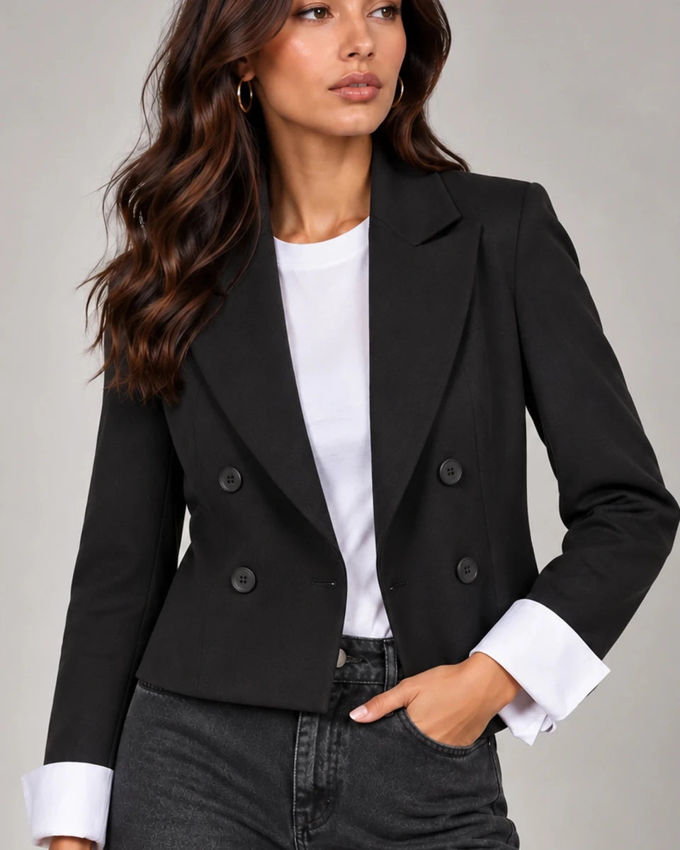 Fiamma Jacket in Nero - ELLY