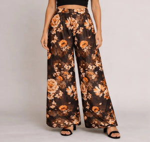 Floral Wide - Leg Trousers – ELLY - ELLY