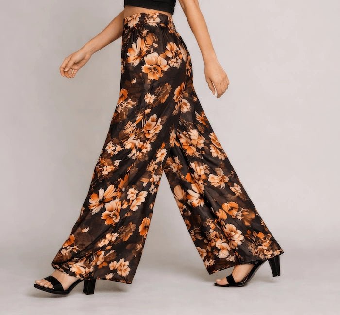 Floral Wide - Leg Trousers – ELLY - ELLY