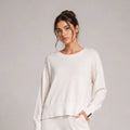 Fluid Knit Long - Sleeve Top – Panna - ELLY