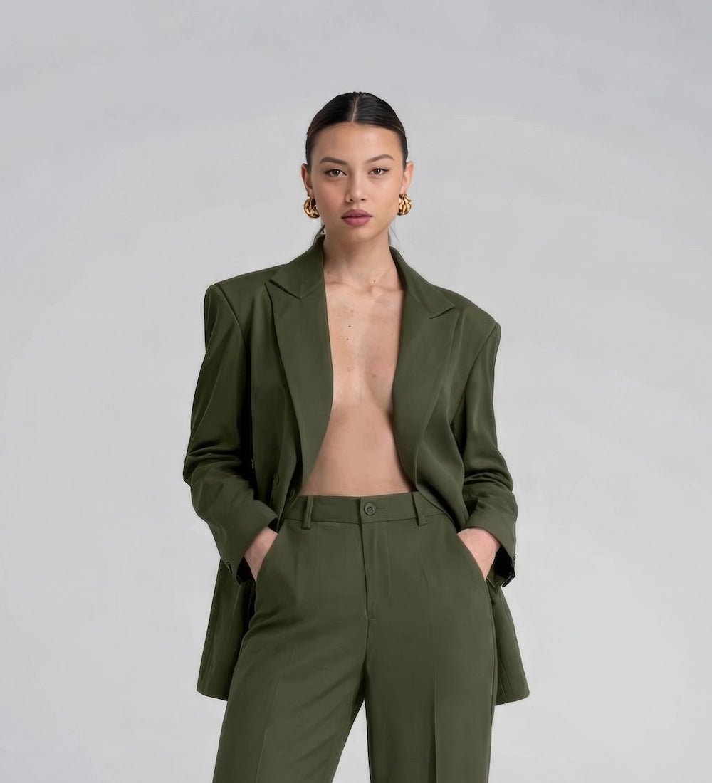 Giacca Flanella Verde - ELLY