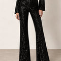 Glamorous Shine Pants - Nero Paillettes - ELLY