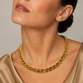 Golden Champagne Royale Tennis Necklace - ELLY