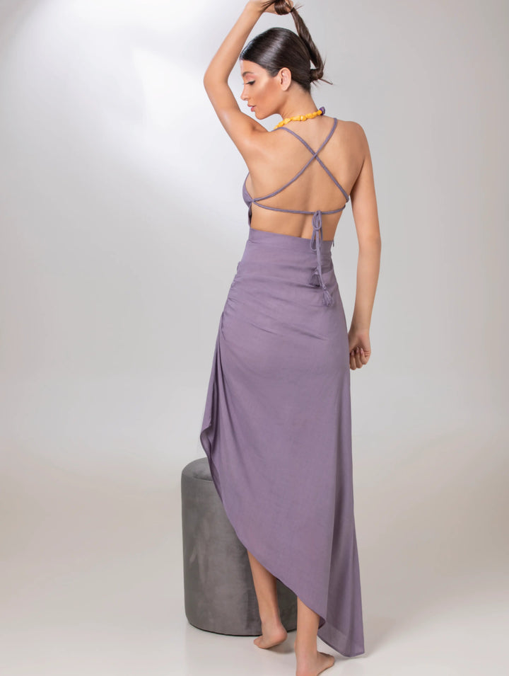 Grey Lilac Dress - ELLY