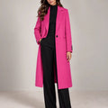 Italian Fucsia Long Coat - ELLY